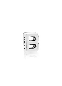 Letter B silver petite element