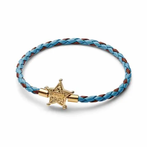 Disney Toy Story 14k gold-plated bracelet with blu