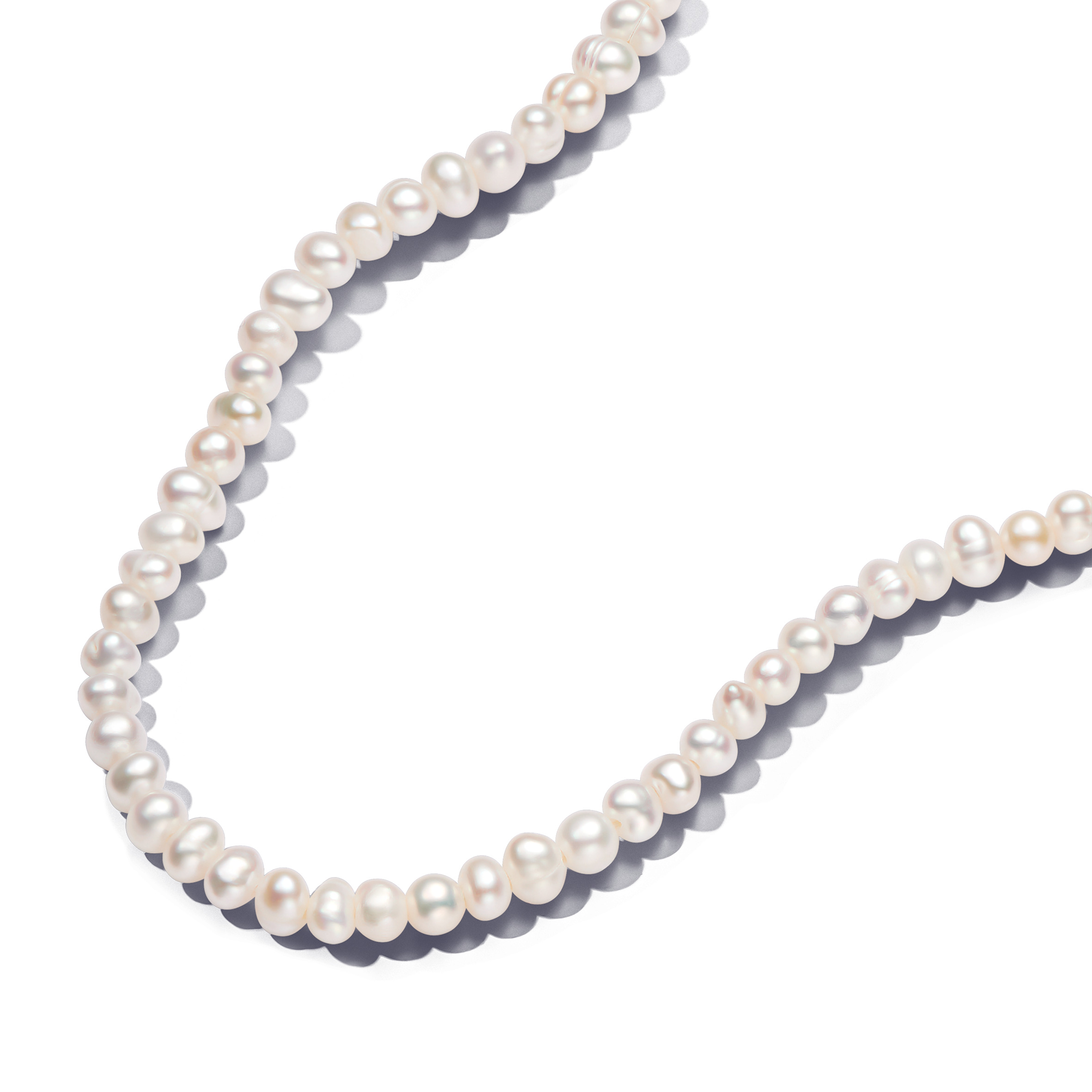 14k Gold-plated T-bar collier with white treated f