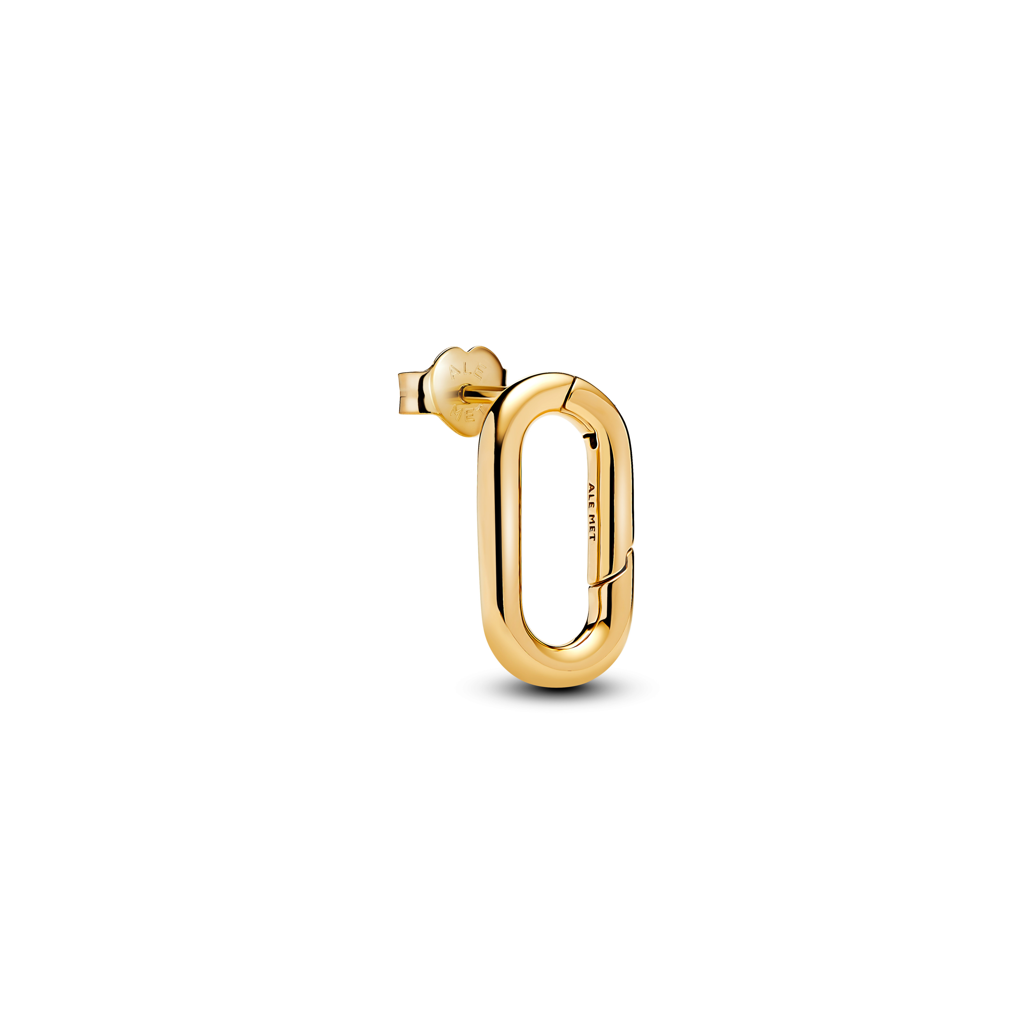 14k gold-plated openable link stud earring