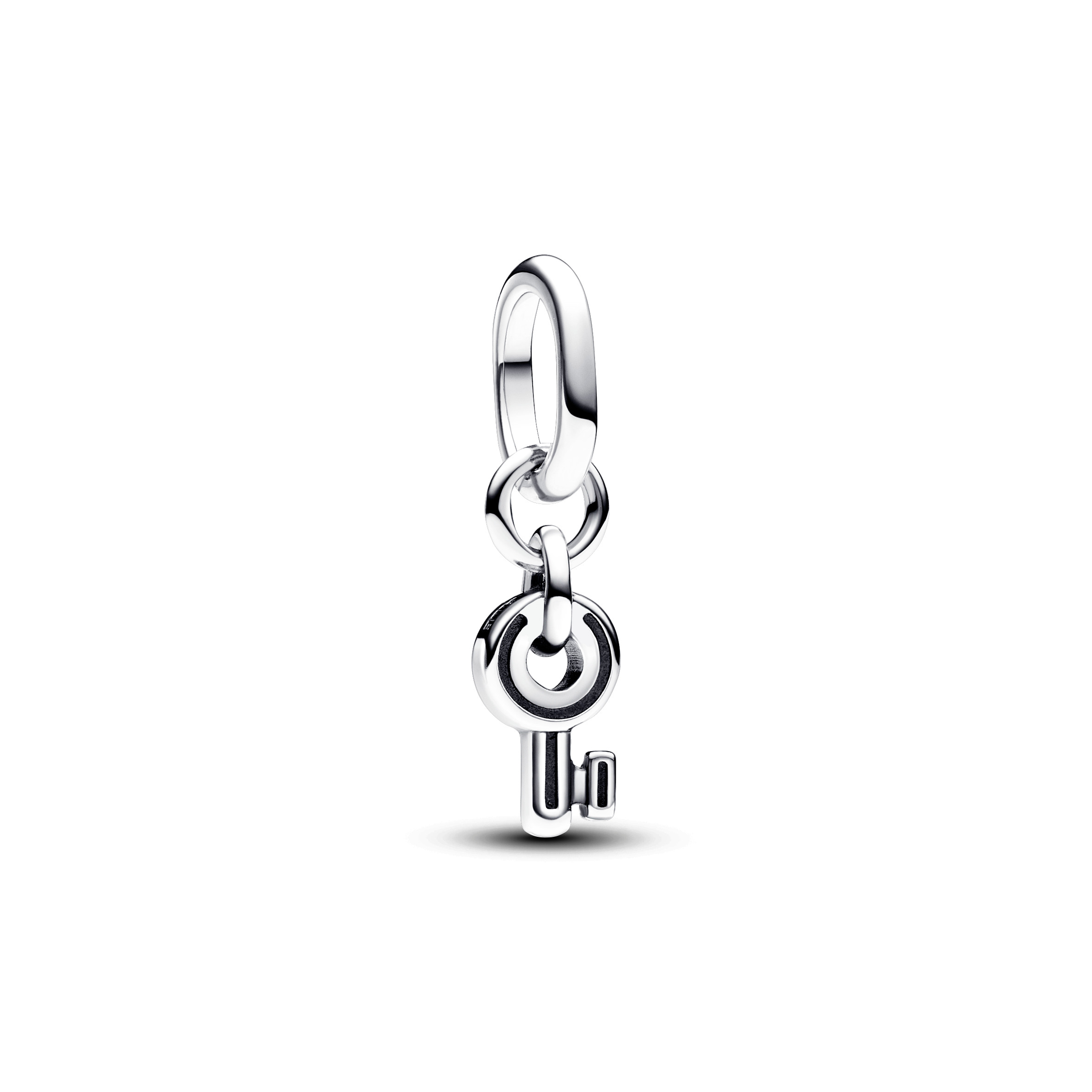 Key sterling silver mini dangle