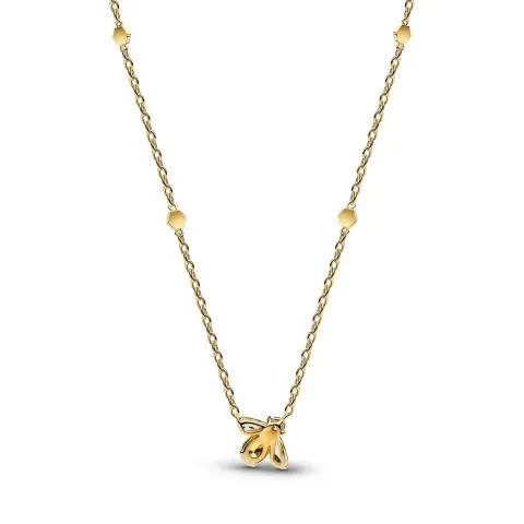 Bee 14k gold-plated collier with vibrant yellow and clear cubic zirconia/ 364560C01-45