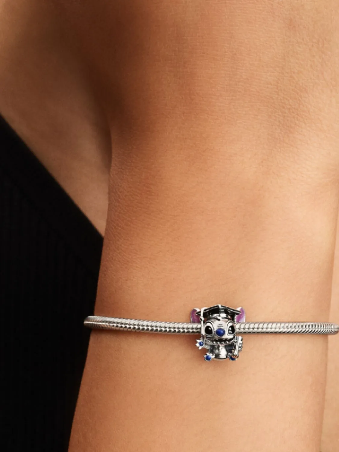 Disney Stitch graduation 2025 sterling silver char