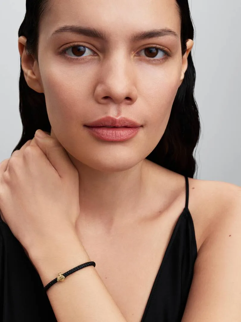 Textured bee 14k gold-plated mini charm/ 764524C00