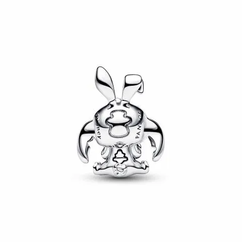Disney Stitch sterling silver charm with orange imitation quartz, black and green enamel/ 794498C01