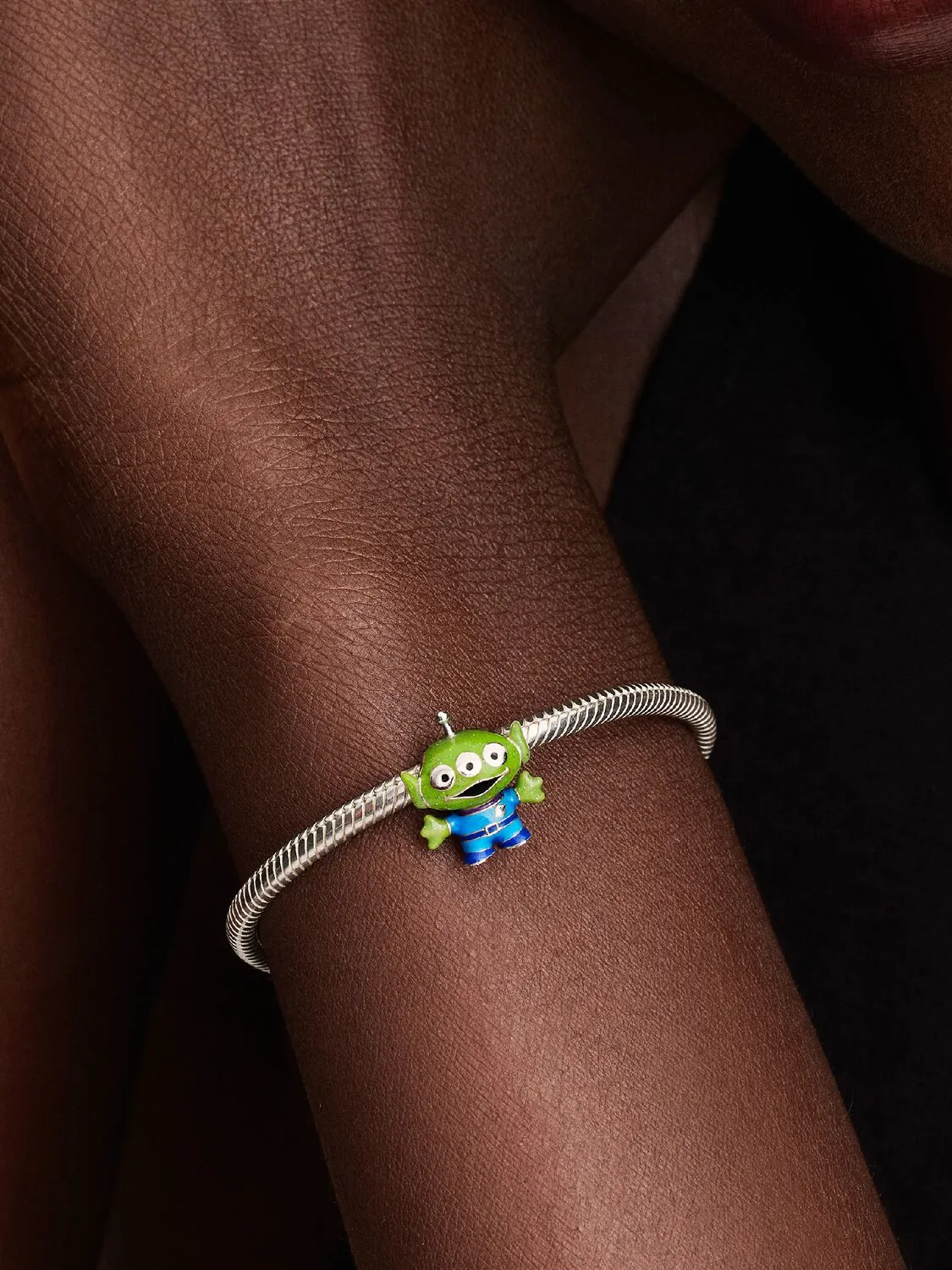 Disney Pixar Little Green Men sterling silver char