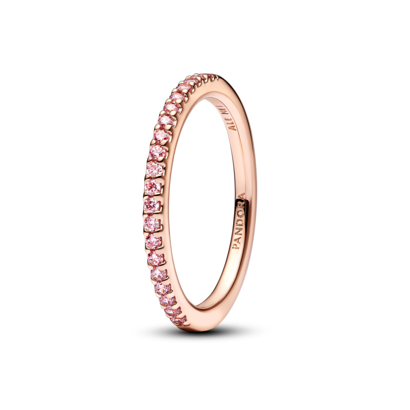 14k Rose gold-plated ring with fancy fairy tale pi
