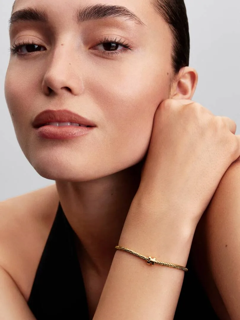 Puzzle 14k gold-plated mini charm