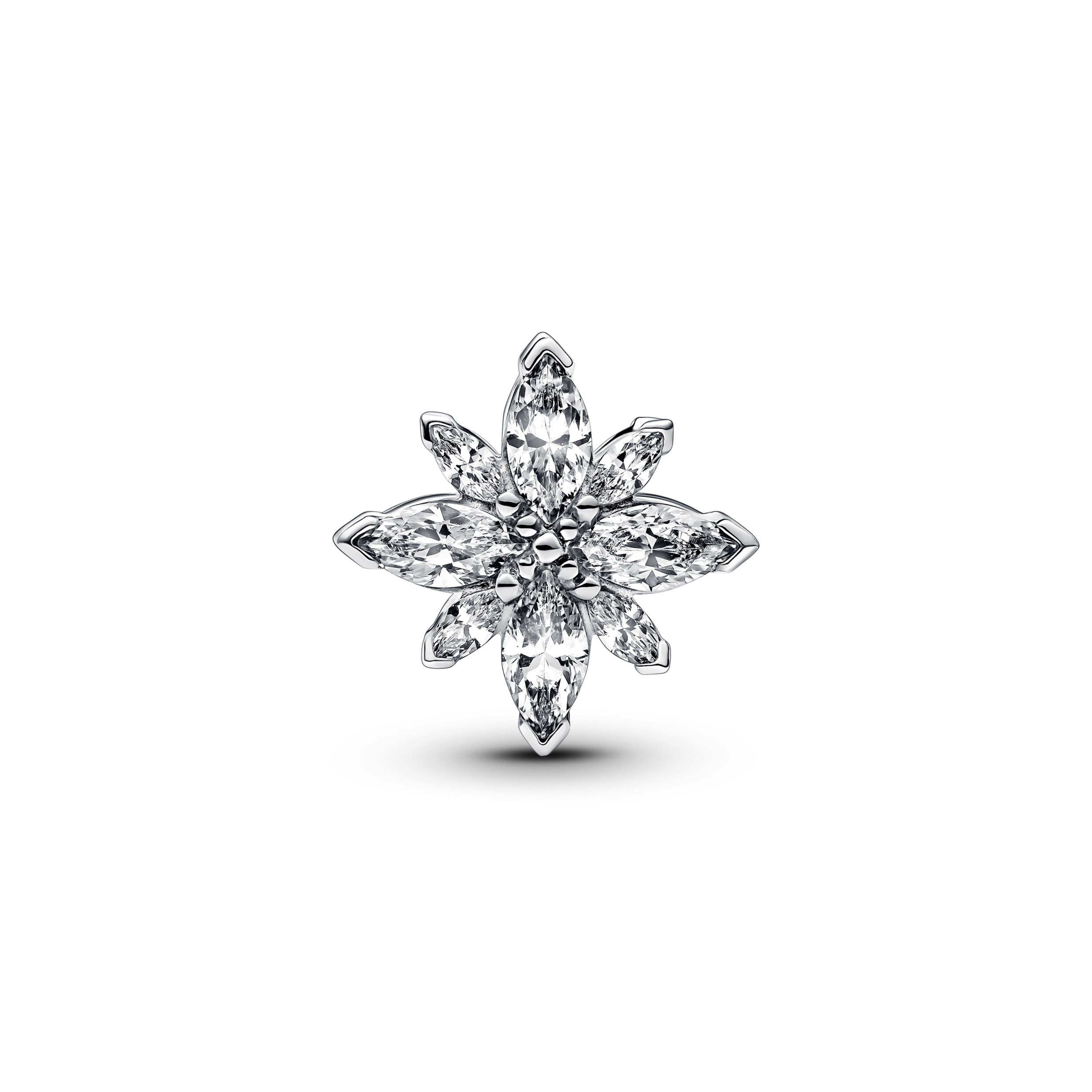 Star sterling silver charm with clear cubic zirconia/ 793591C01
