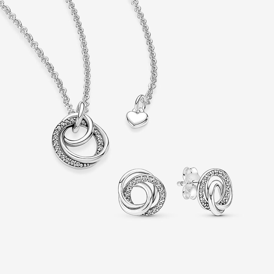 Family Always Encircled Hoop Jewelry Set
