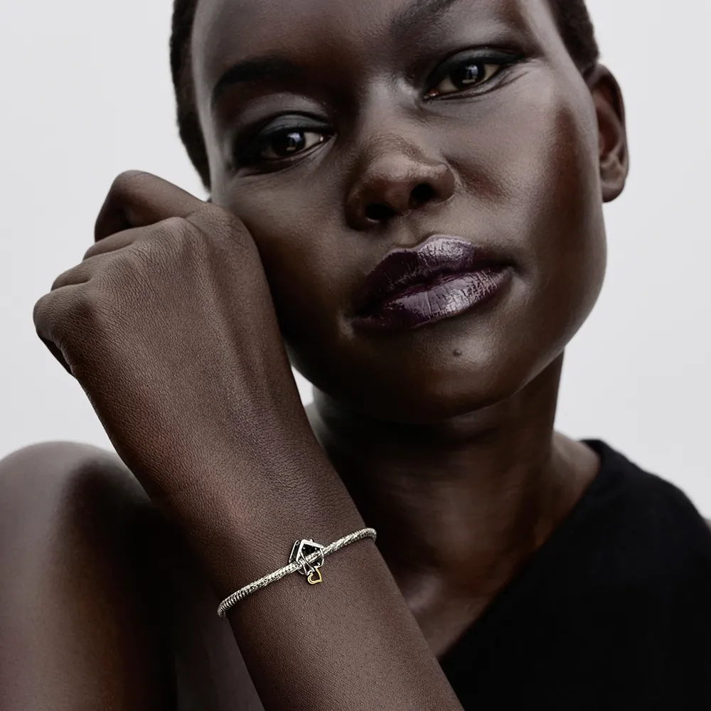 Home sterling silver and 14k gold-plated charm