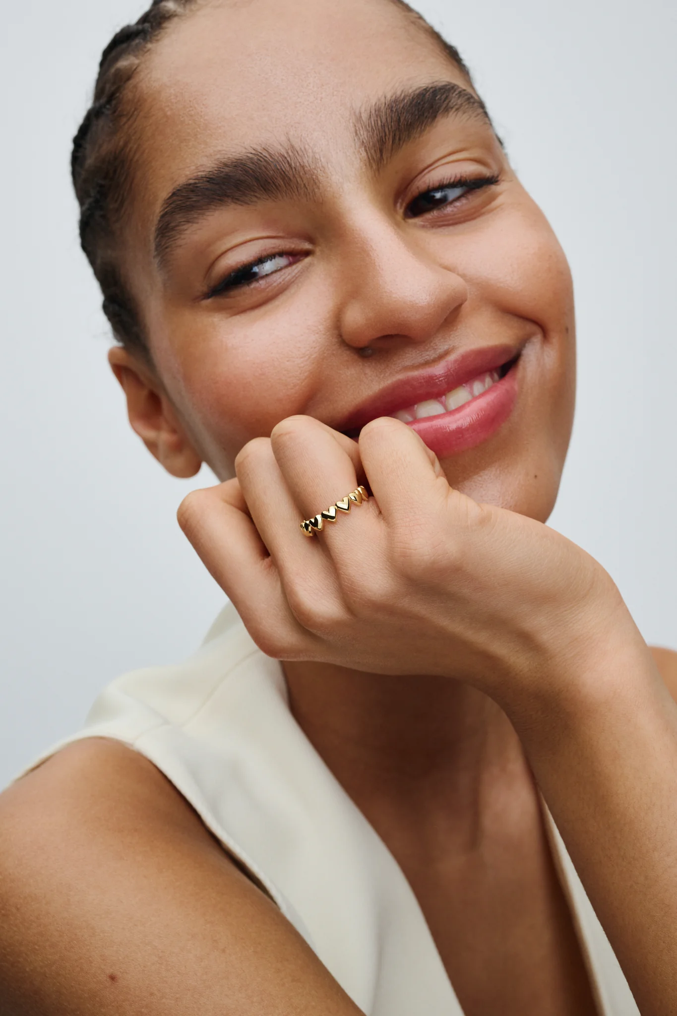 Moments Gold Plated Ring / 163427C00-56