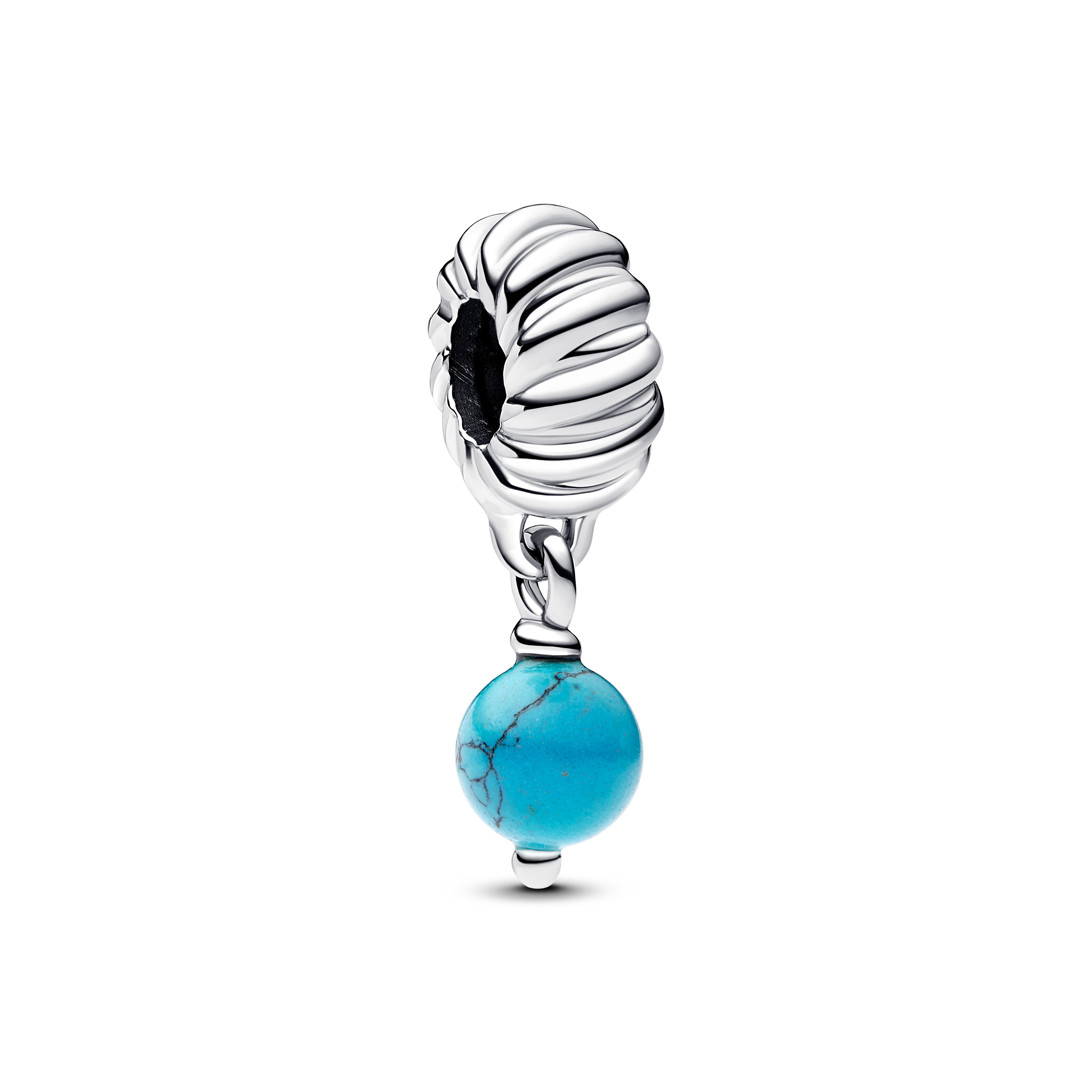 Sterling silver dangle with imitation turquoise