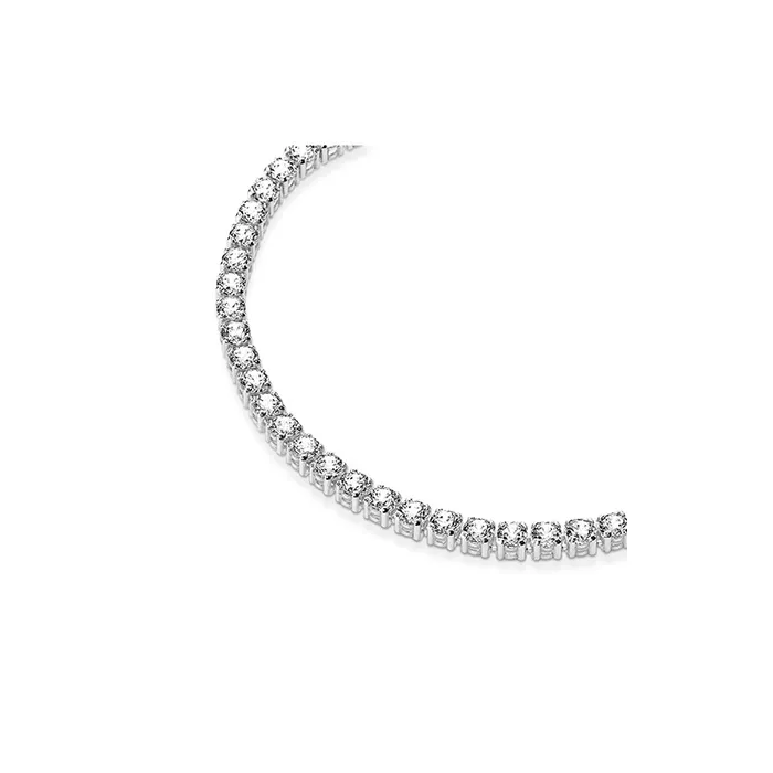 Sterling silver bracelet with clear cubic zirconia/ 591469C01-20