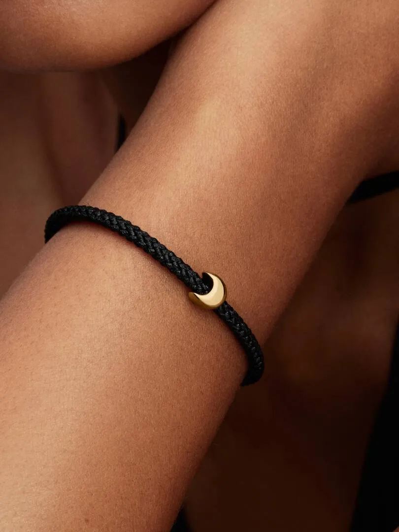 Moon 14k gold-plated mini charm