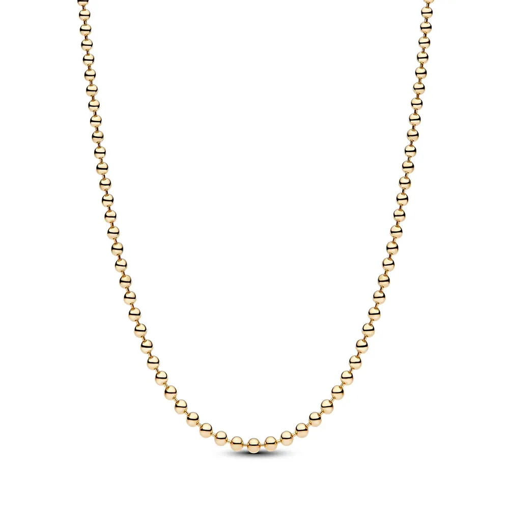 14k gold-plated ball chain