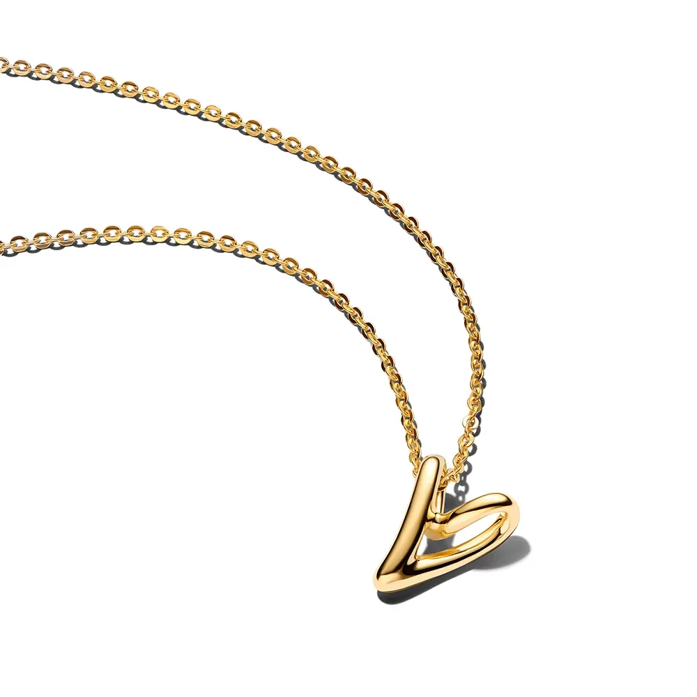 Heart 14k gold-plated collier