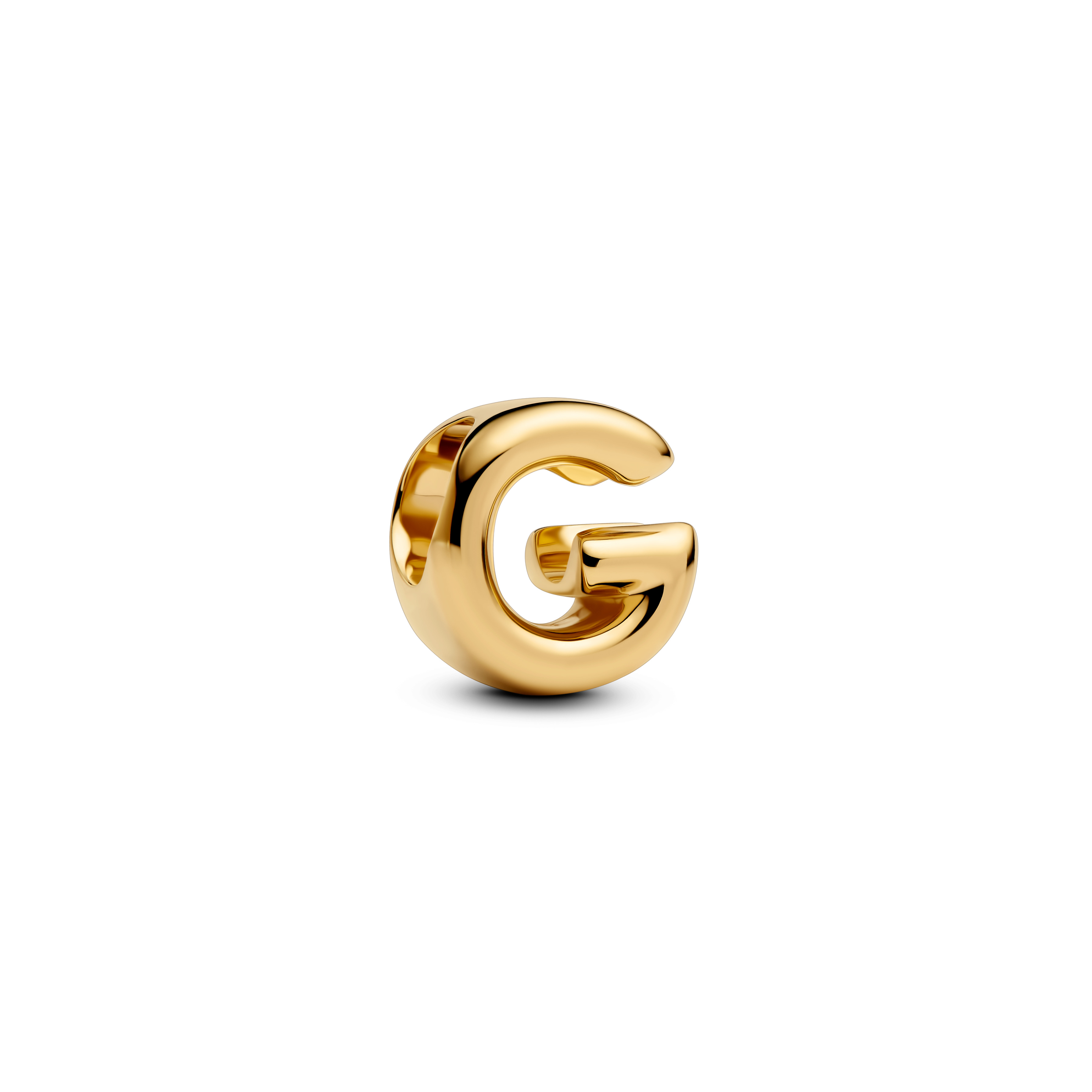 Letter G 14k gold-plated charm