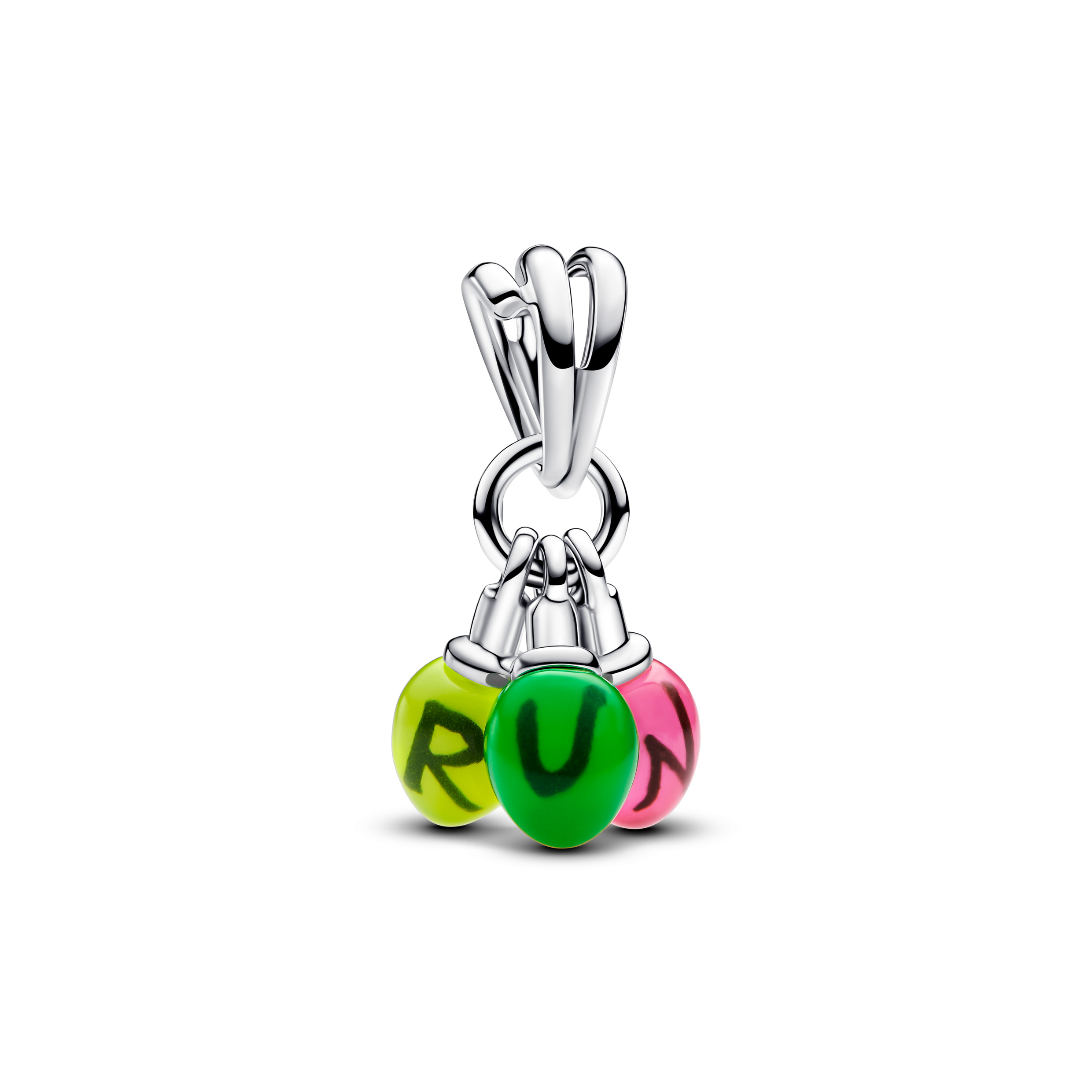 Stranger Things Run sterling silver dangle with cl