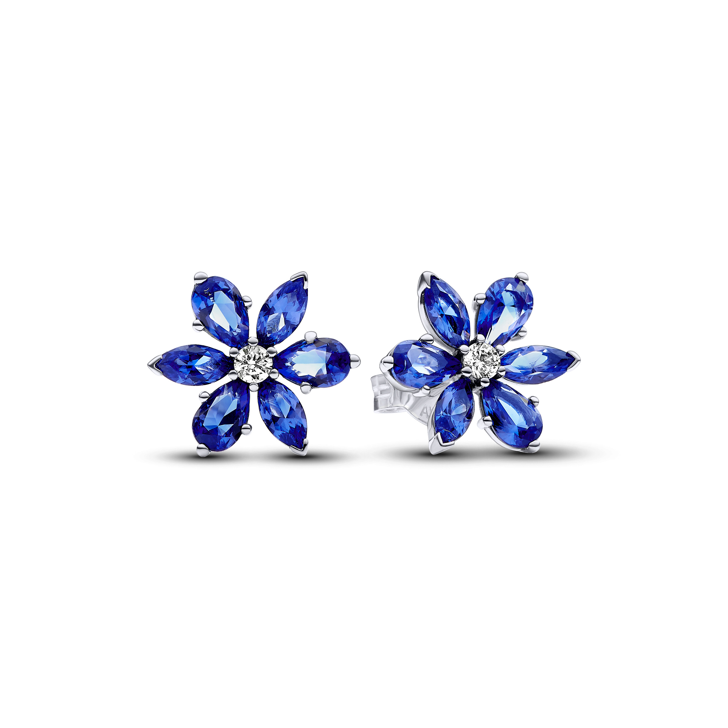 Herbarium cluster sterling silver stud earrings wi