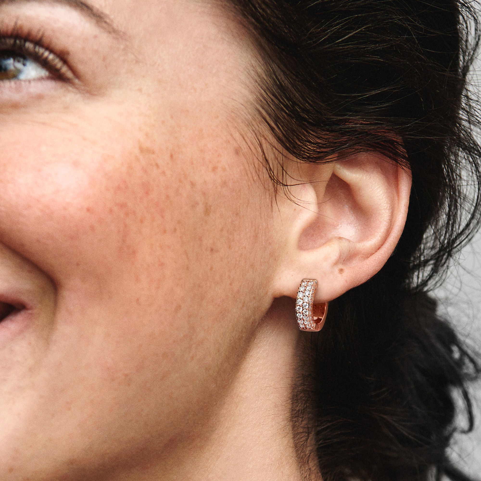 Pavé Rose Double-row Jewelry Set