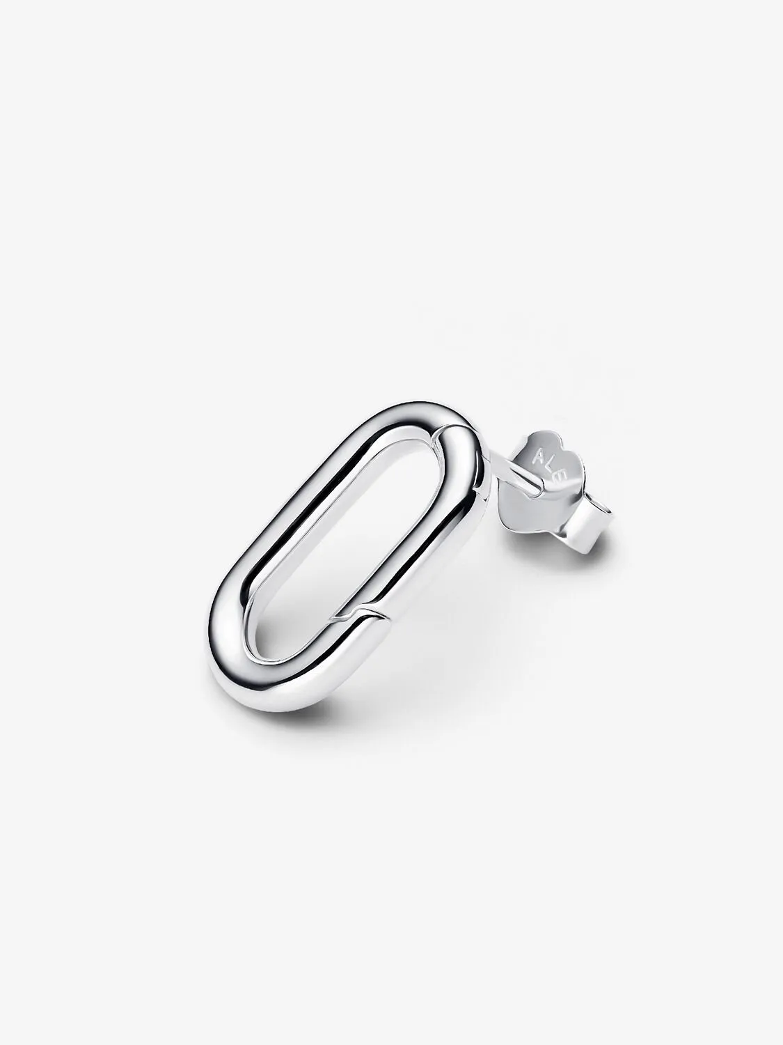 Sterling silver openable link stud earring/ 293856C00