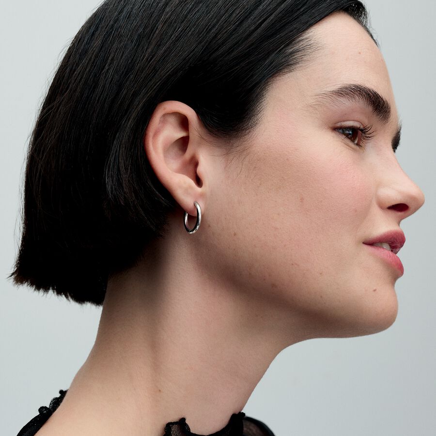 Sterling silver hoop earrings
