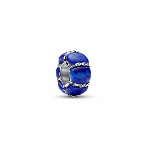 Maritime sterling silver spacer with imitation lap