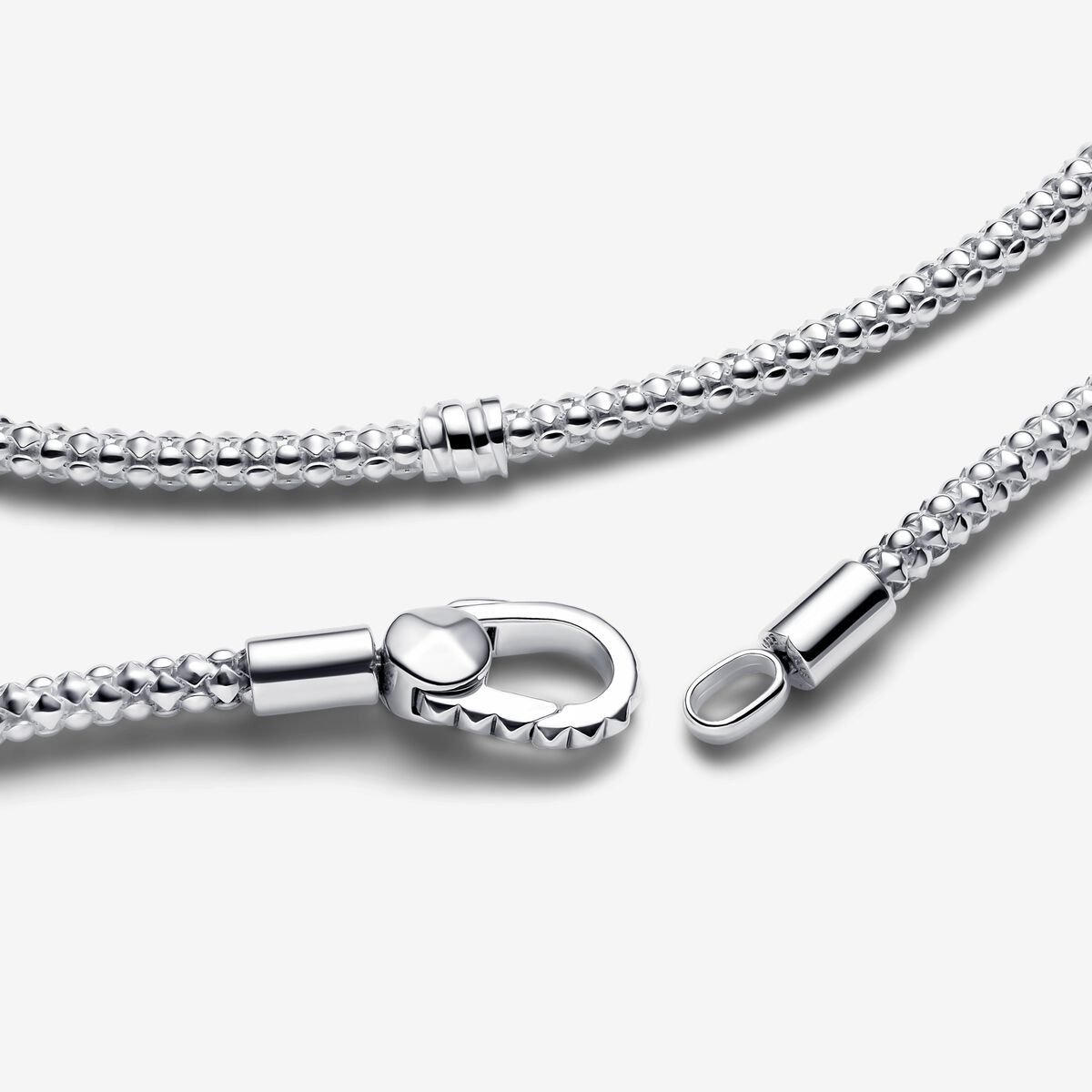 Studded chain sterling silver bracelet/ 593681C00-20