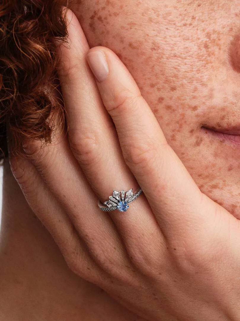 Disney Frozen Elsa sterling silver ring with water