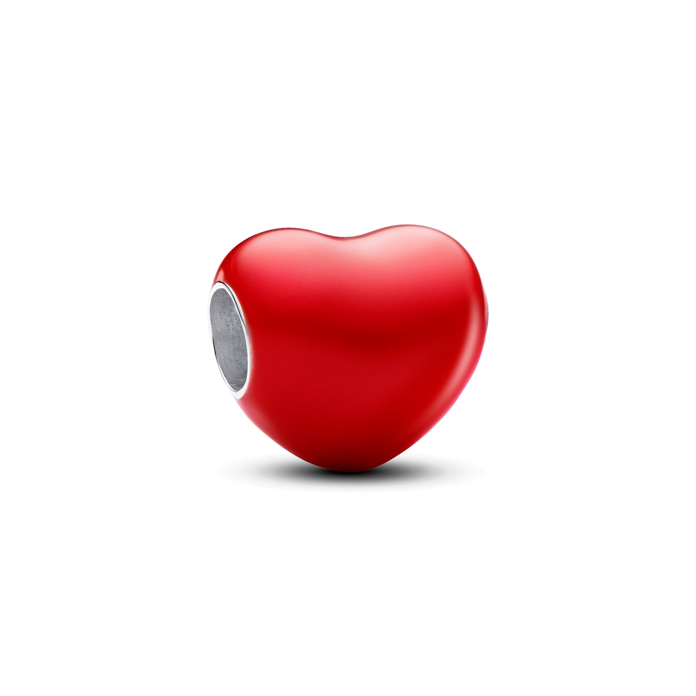 Heart sterling silver charm with color changing re