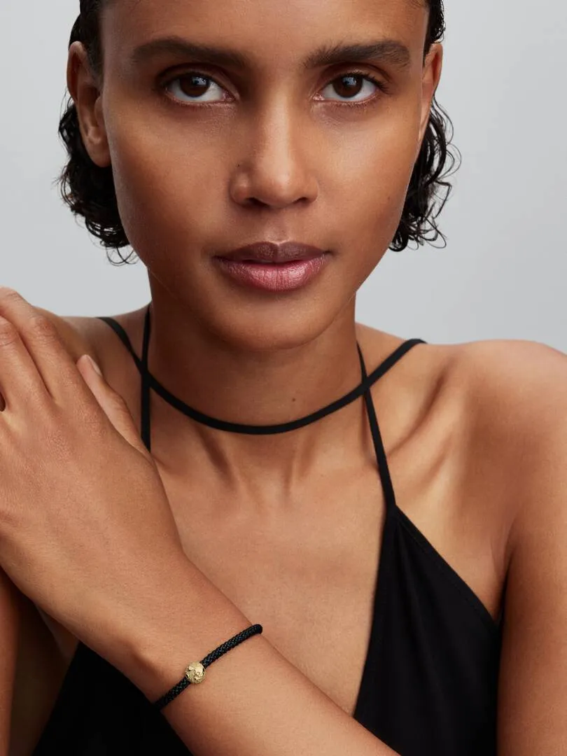 Textured globe 14k gold-plated mini charm/ 764529C00