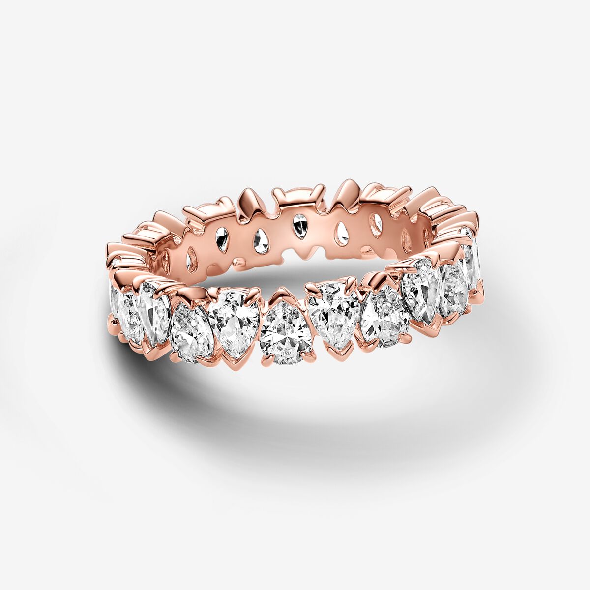 Timeless Rose Gold plated metal blend Ring / 183021C01-54