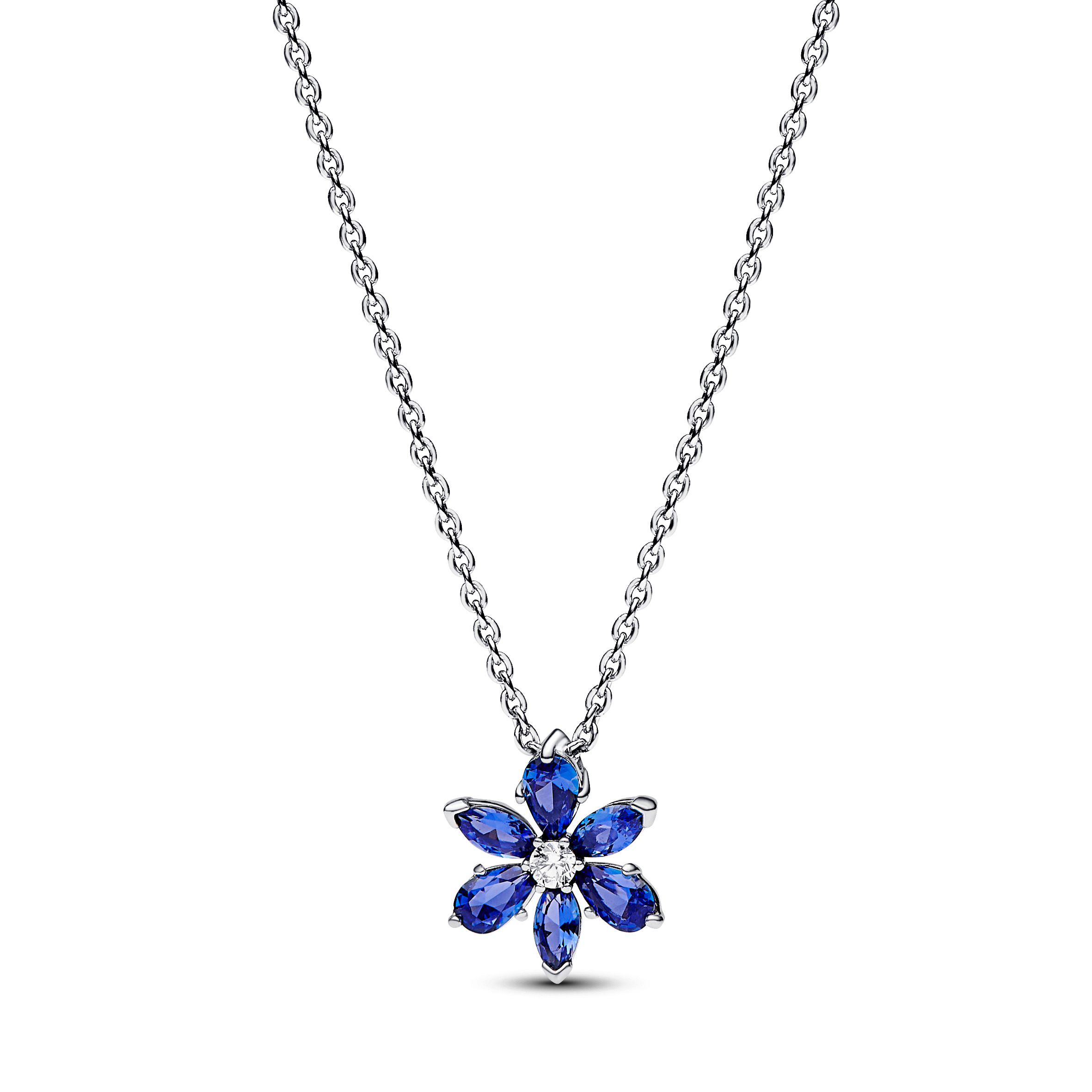 Herbarium cluster sterling silver collier with pri