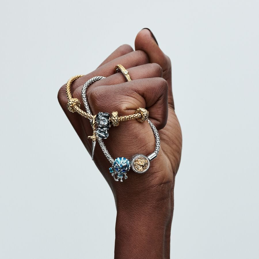 Game of Thrones White Walker sterling silver charm with icy green, stellar blue crystal and light blue enamel/ 793138C01