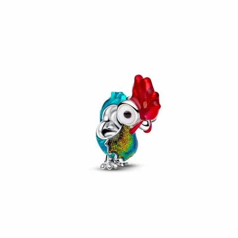 Disney Moana Heihei sterling silver charm with whi