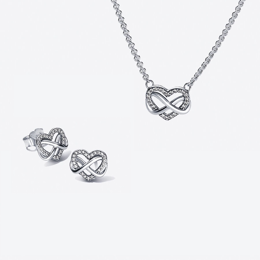 Infinity Heart Jewelry Set
