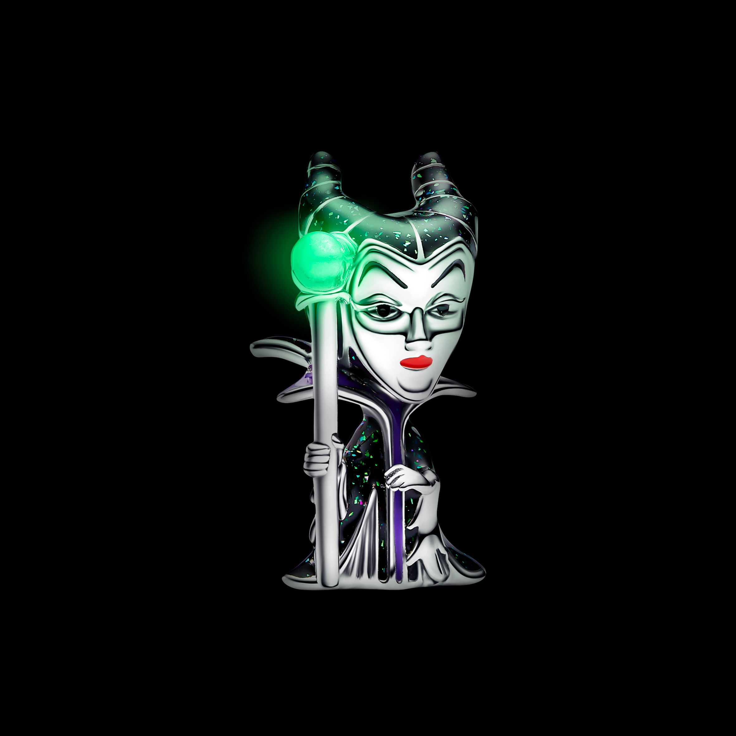 Disney Villains Maleficent sterling silver charm w