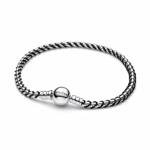 Braided sterling silver box chain bracelet with bl