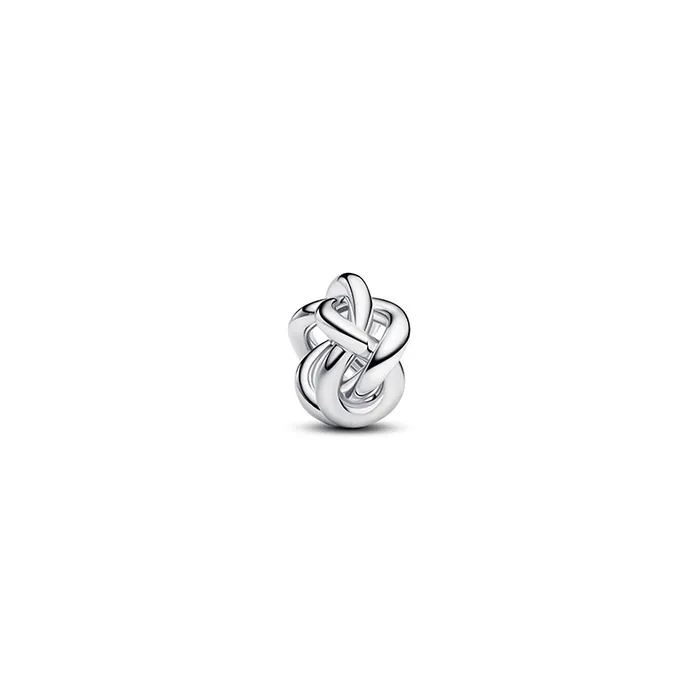 Infinity knot sterling silver charm