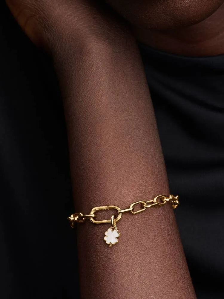 Clover 14k gold-plated unique metal blend mini dan