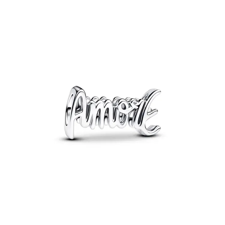 Amore sterling silver charm
