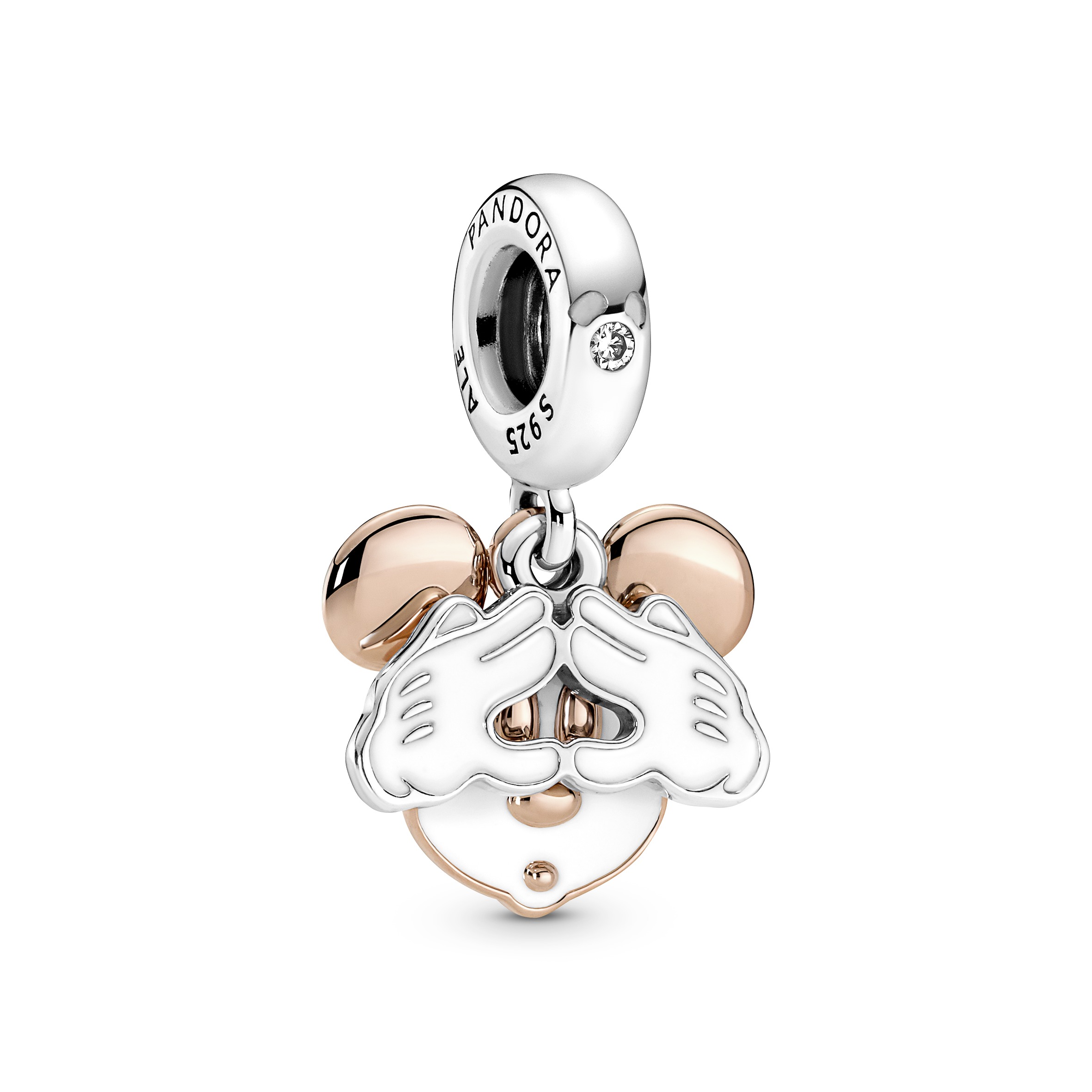 Disney Mickey Mouse sterling silver and 14k rose g