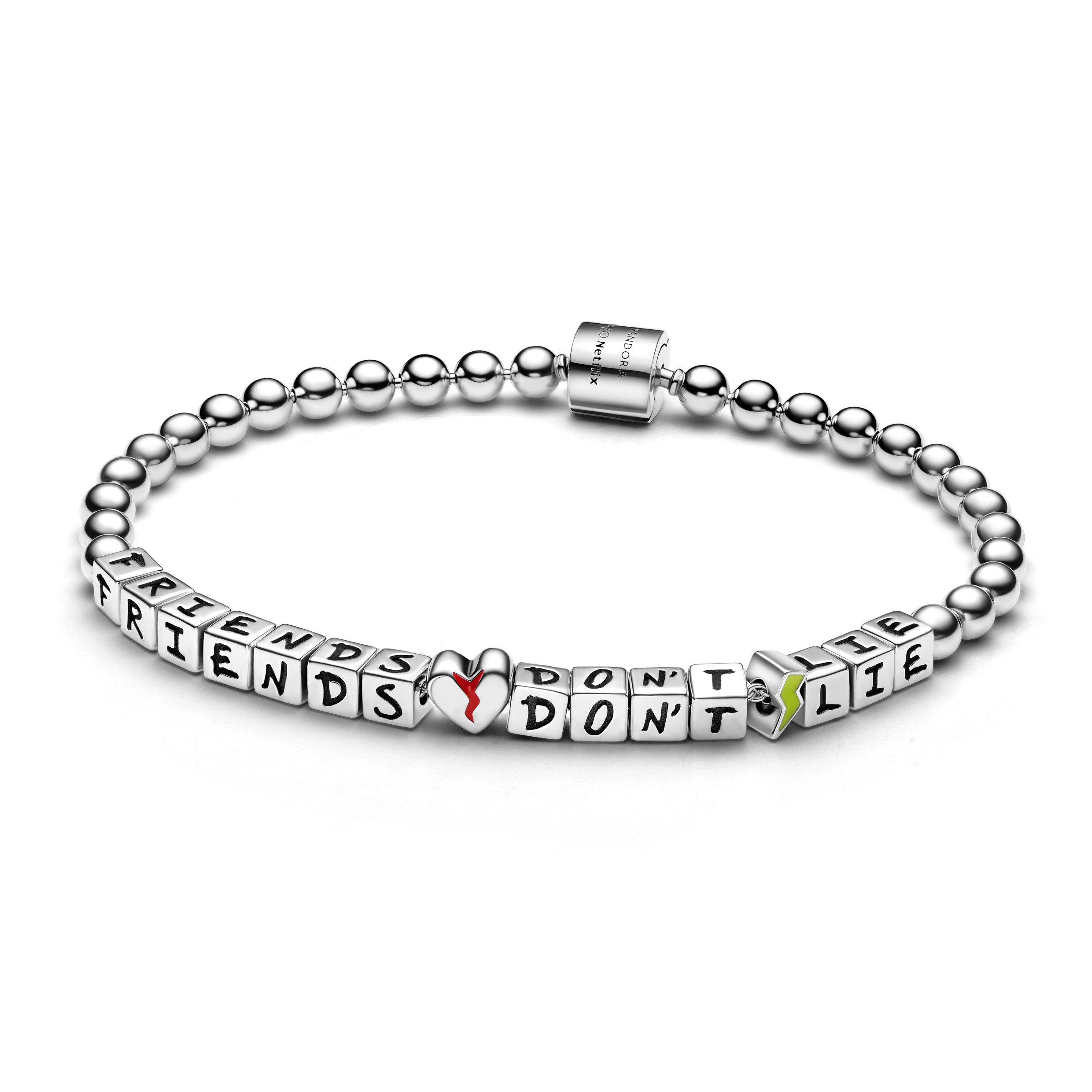 Project Red sterling silver bracelet with red and 