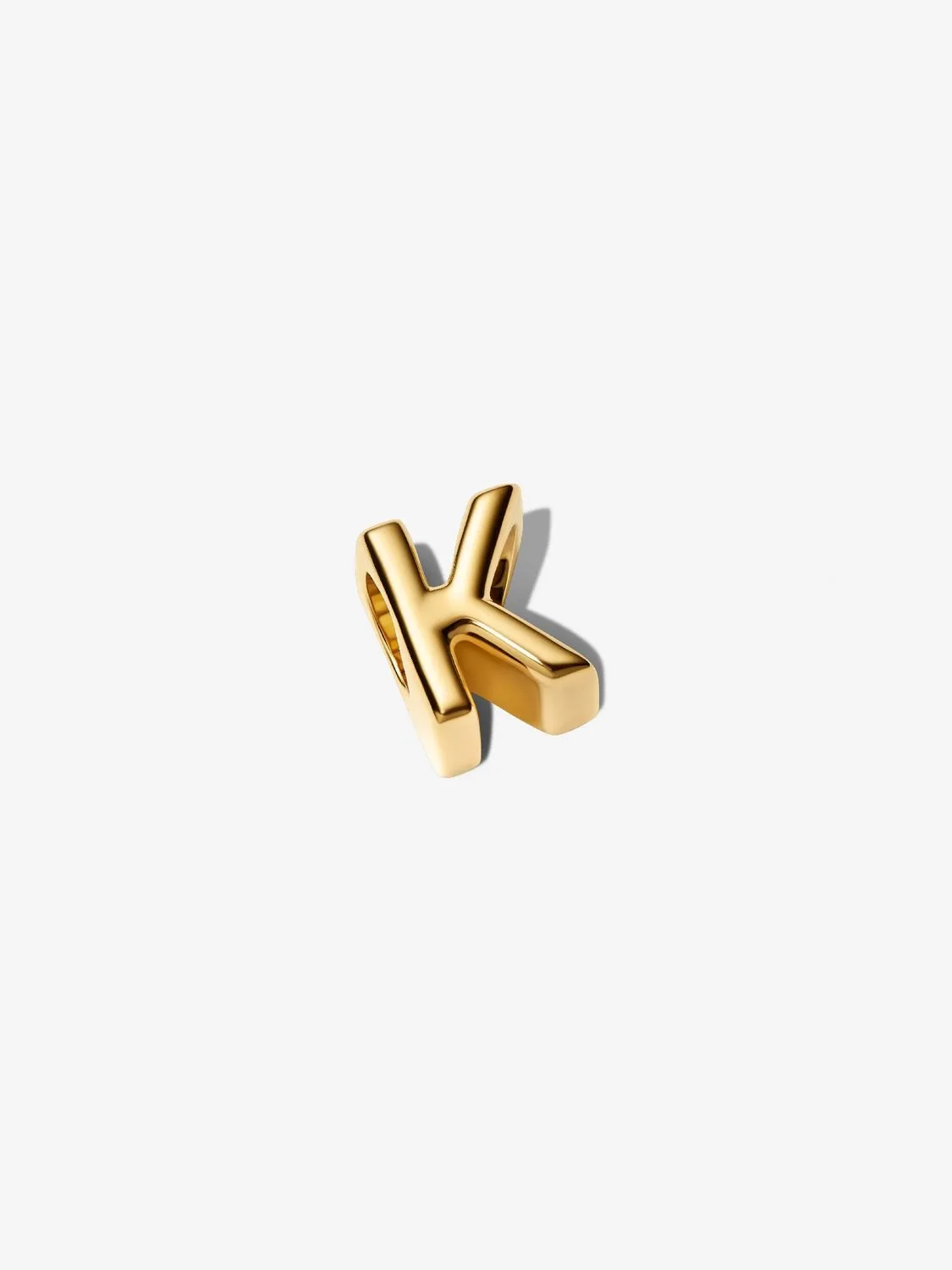 Letter K 14k gold-plated charm/ 763957C00