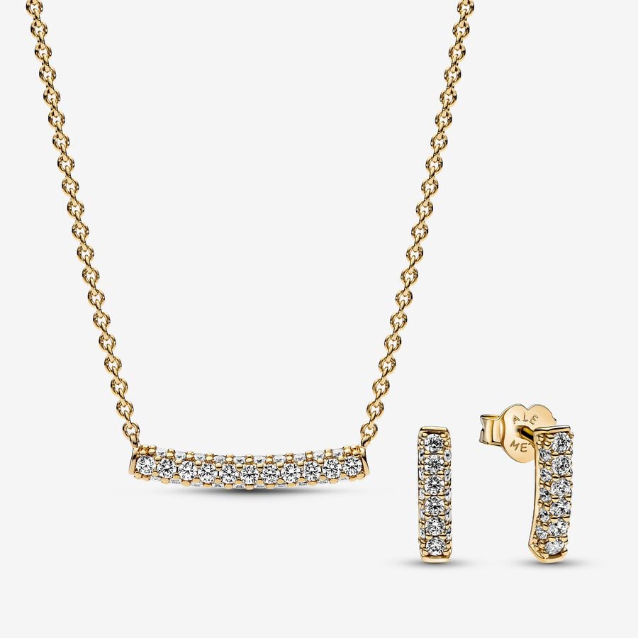 Timeless Pavé Single-row Jewelry Set
