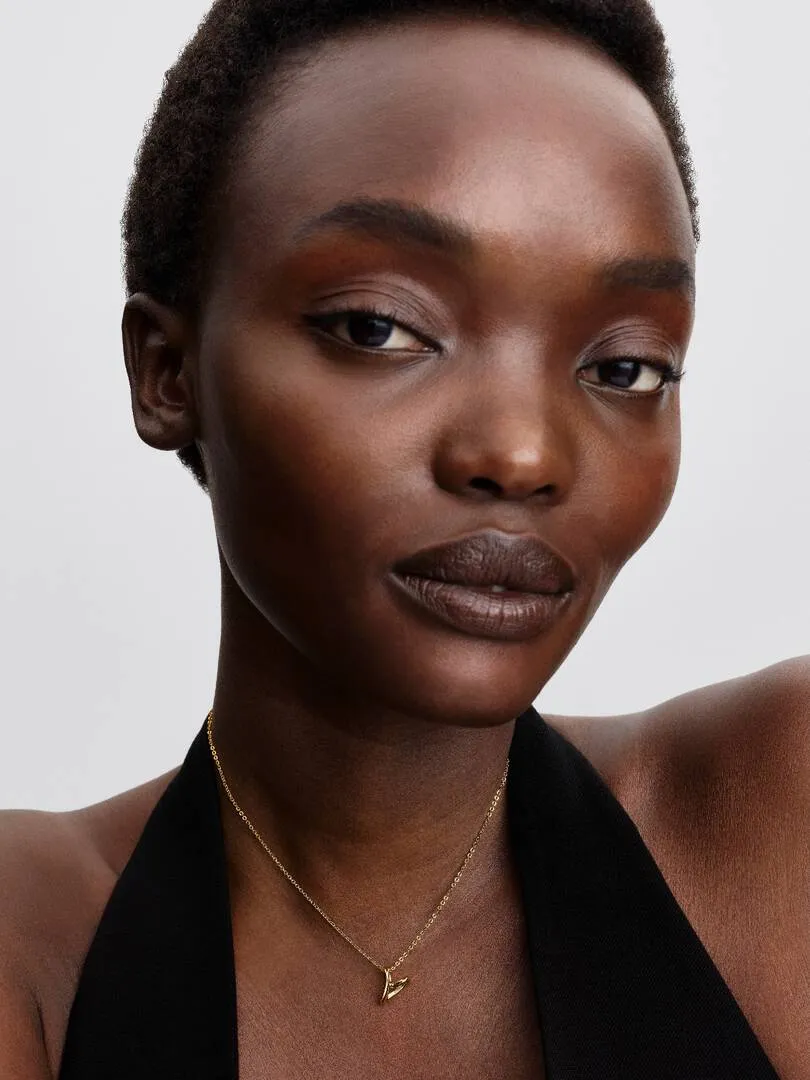 Heart 14k gold-plated collier/ 364360C00-45