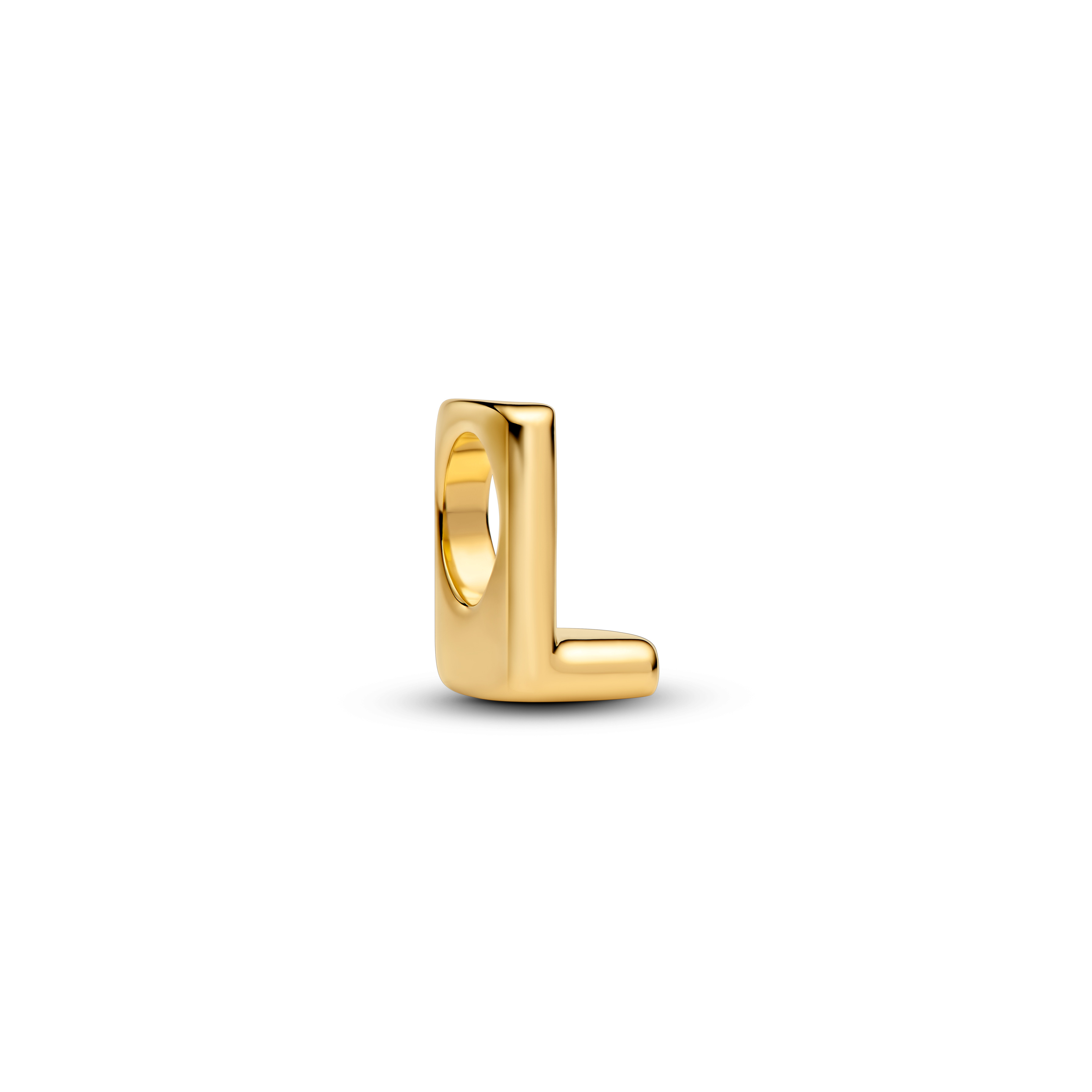 Letter L 14k gold-plated charm