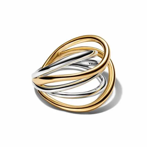14k gold-plated ring with clear cubic zirconia/ 164673C00-58