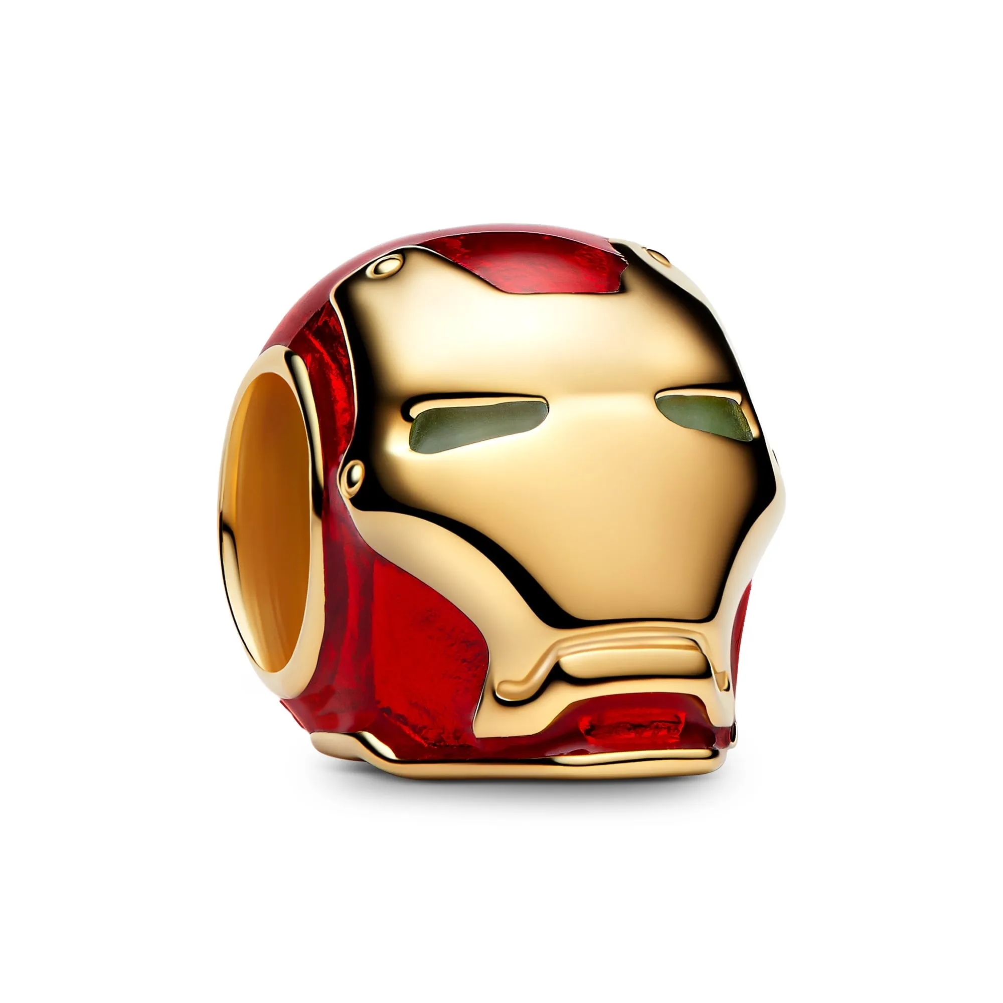 Marvel Iron Man 14k gold-plated charm with glow in